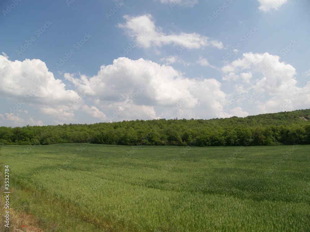 paesaggio toscano con nuvole 3