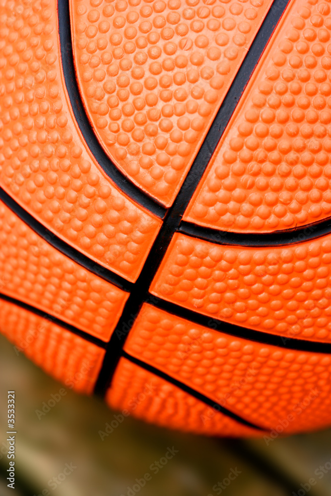 Fototapeta premium closeup of basketball