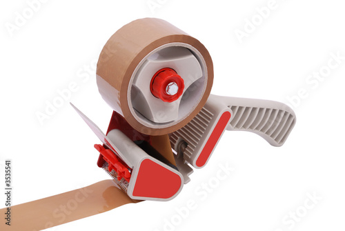 packaging tape on dispenser