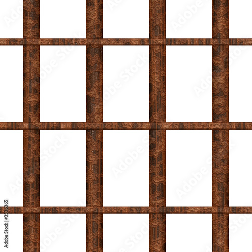 jail window with rusty bars