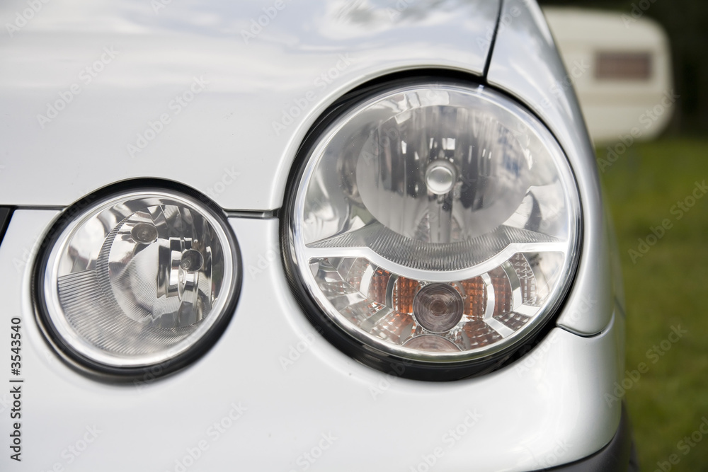 headlamp of a small german car