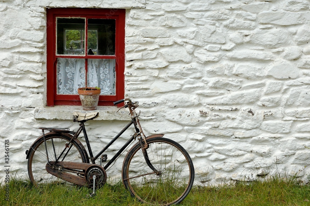 house and bicycle