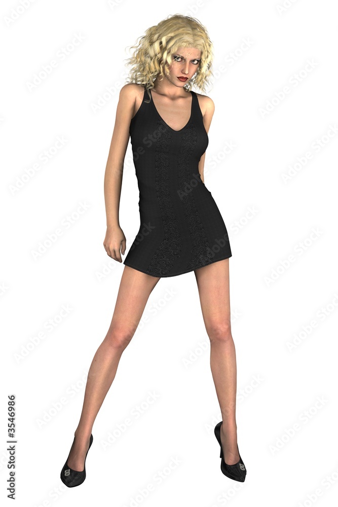 Nanette in her Jersey Dress 1 Nanette in her Jersey Dress 1
