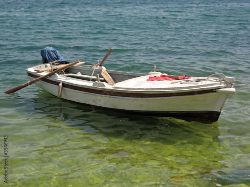 boat with paddles