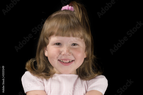 Happy laughting little girl photo