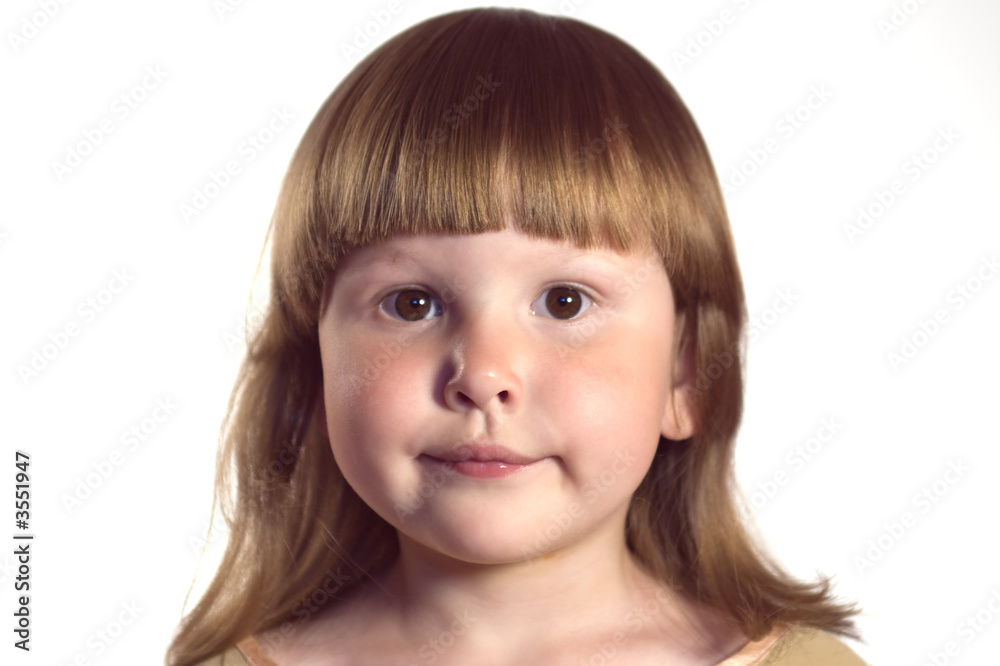 Portrait of a little girl with blond hair Portrait of a little girl with blond hair