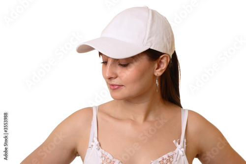 Obraz na plátně girl in cap