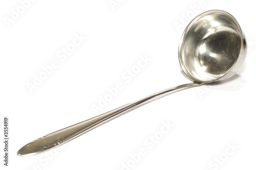 object on white - kitchen utensil ladle
