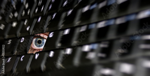 Eye in keyboard