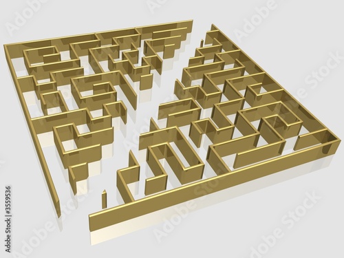 The gold labyrinth with ref...