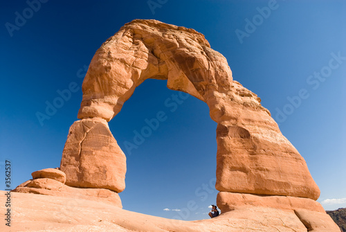 Obraz na plátně USA. Utah. Moab. Arches National Park. Delicate Arch.