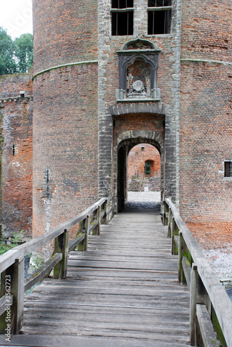 The ruin of the castle of Beersel near Brussels  Belgium