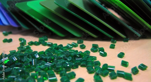 Green plastic