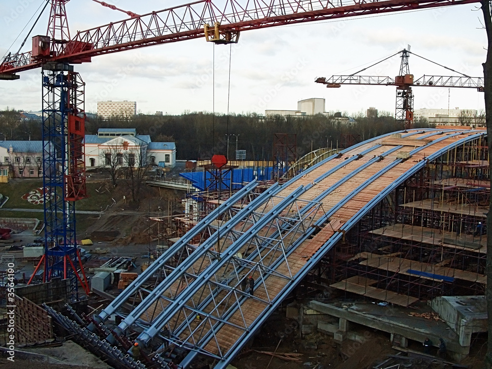 festival amphitheater roof in Vitebsk - 17 january 2007
