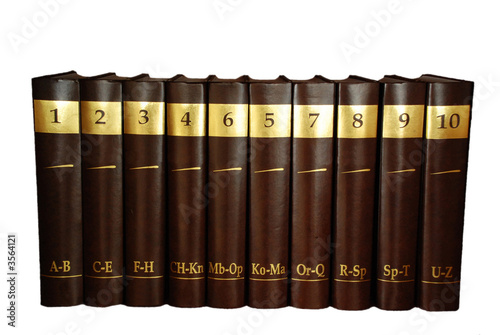 Encyclopedia set - 10 heavy book tomes photo