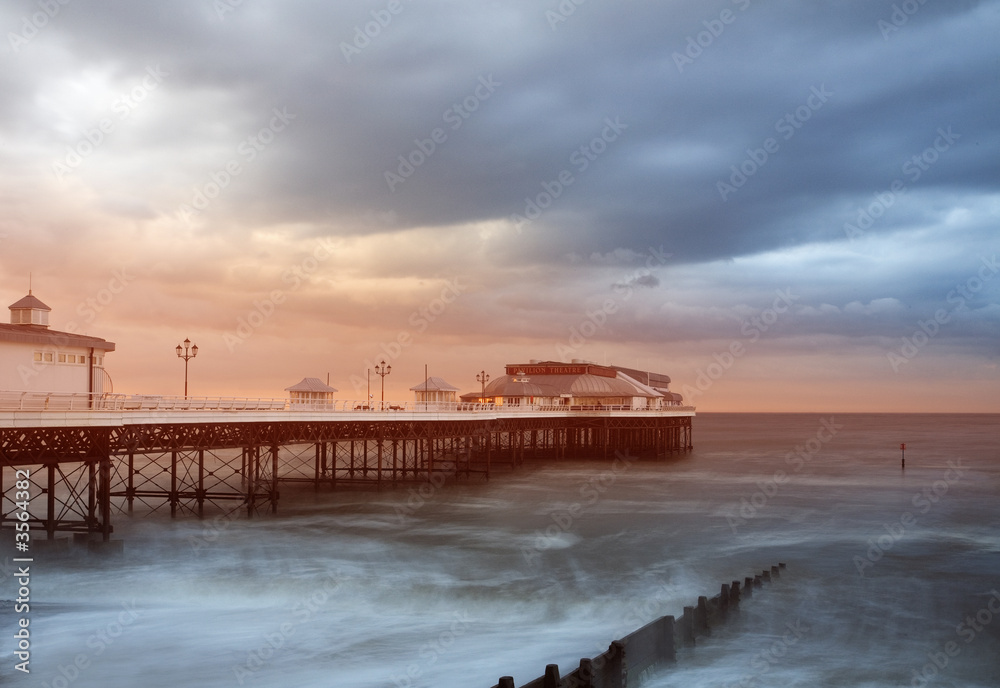 Sunset over the pier