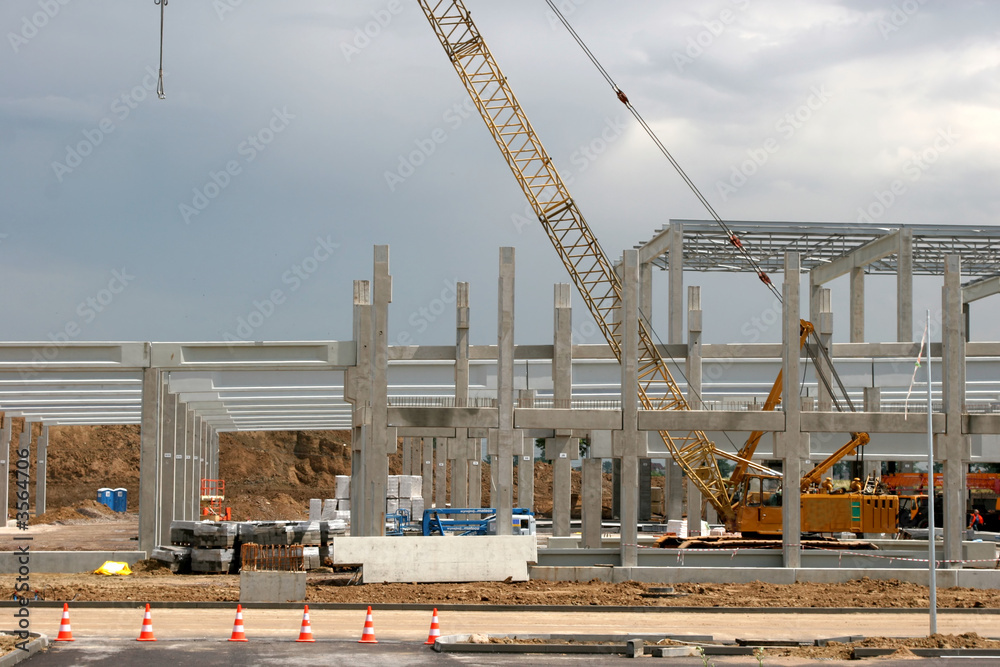 Concrete building under construction Concrete building under construction