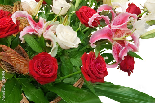 bouquet of flower isolated on white