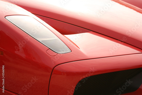 Front of red supercar