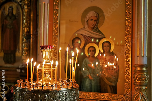 Candles Over Icon