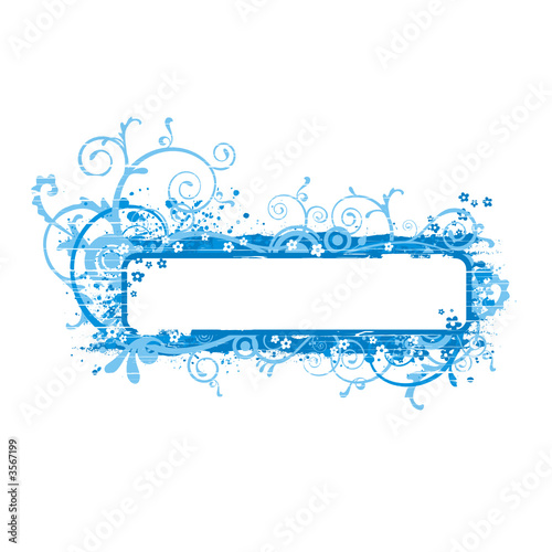 Blue banner illustration with copy-space