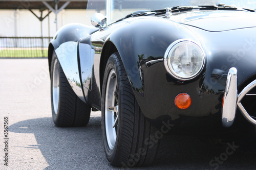 Classic black sporstcar