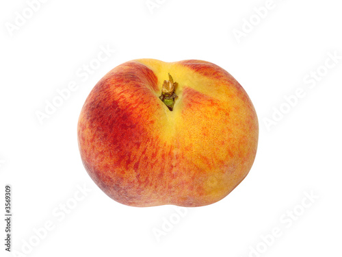 Peach 01 isolated on white with clipping path
