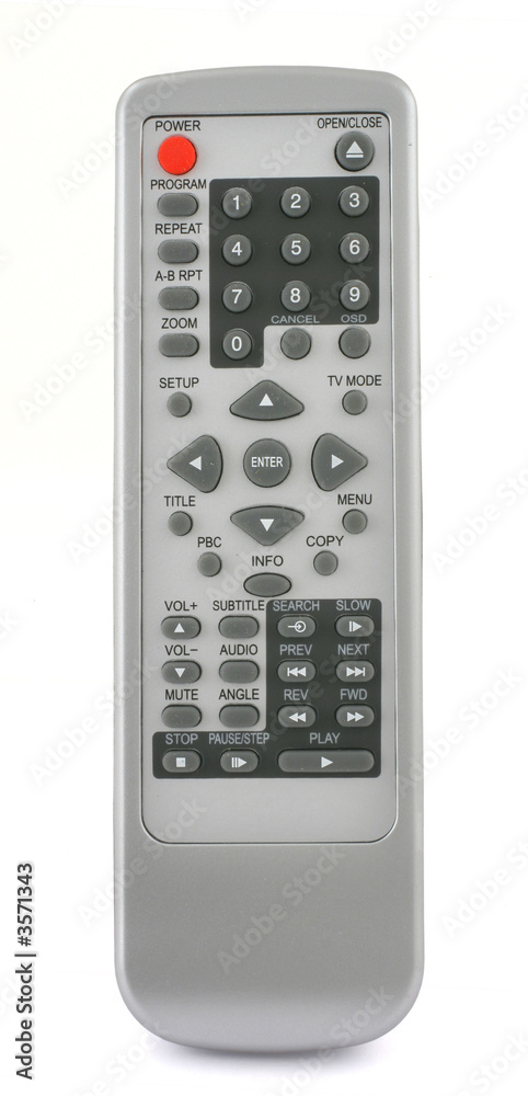remote control isolated on white - front view remote control isolated on white - front view