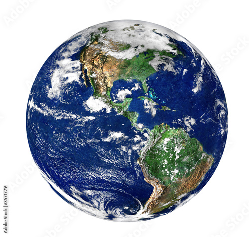 Fototapeta Naklejka Na Ścianę i Meble -  globe isolated on pure white background