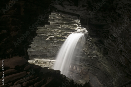 A waterfall at Watkins Glen state park in New York.