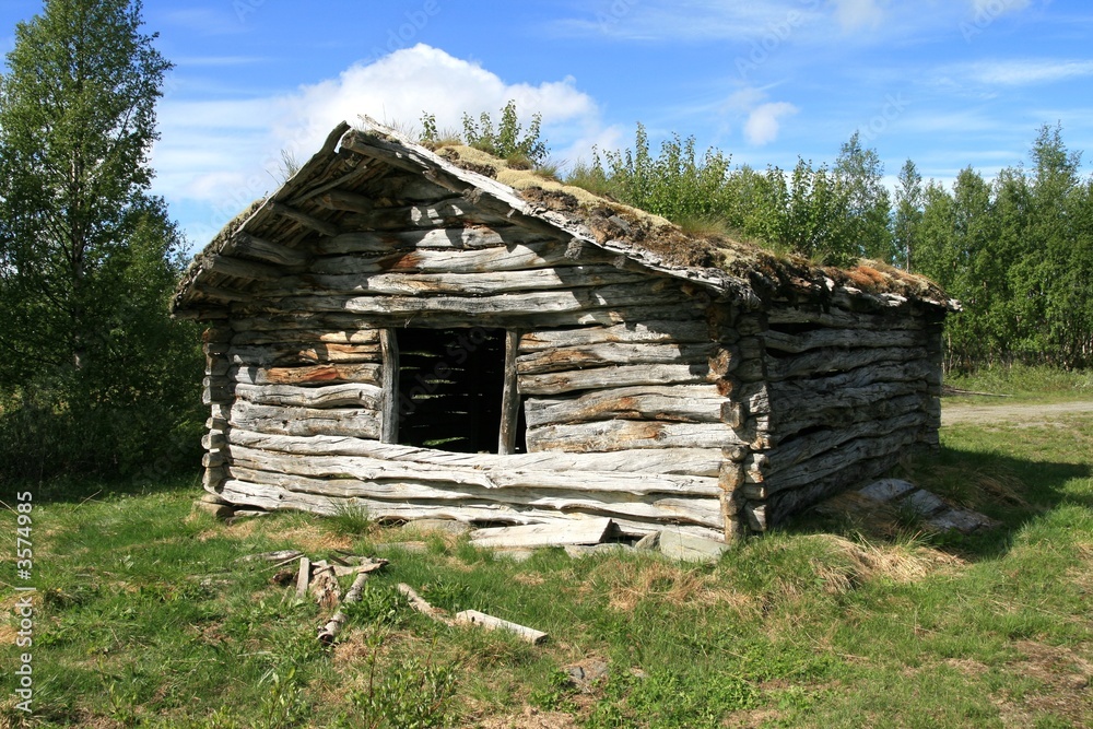 Old shed for hay storage