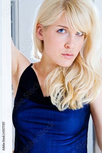 young blond woman portrait