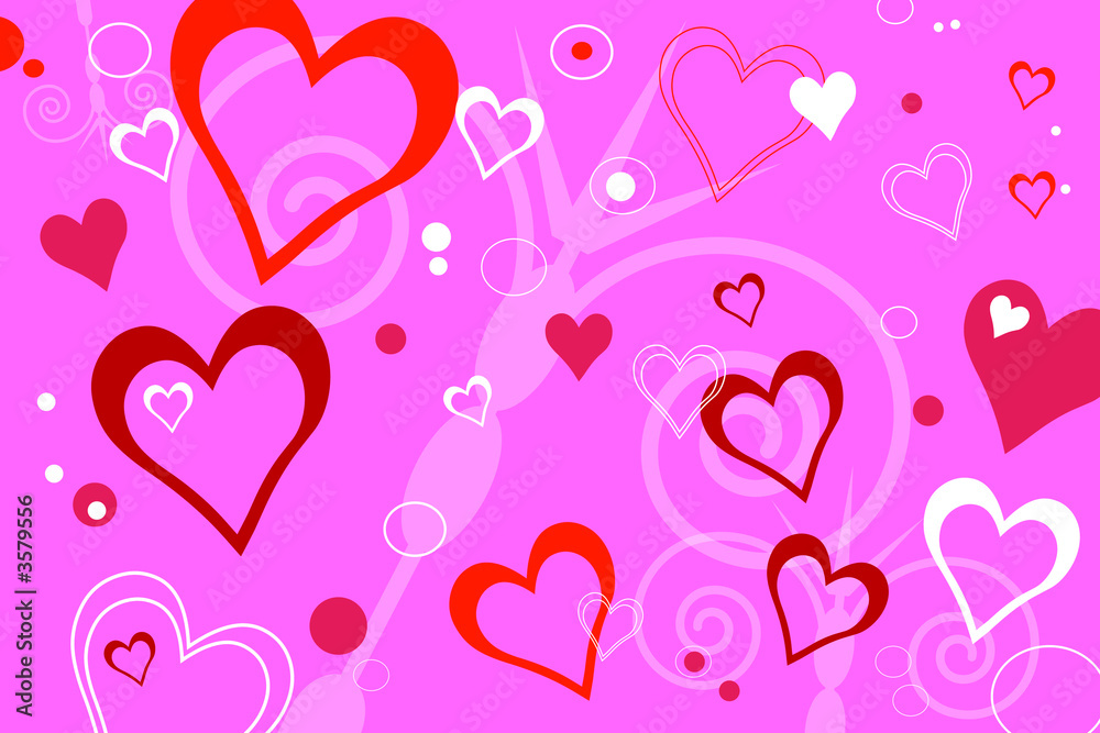 Vector background with hearts Vector background with hearts