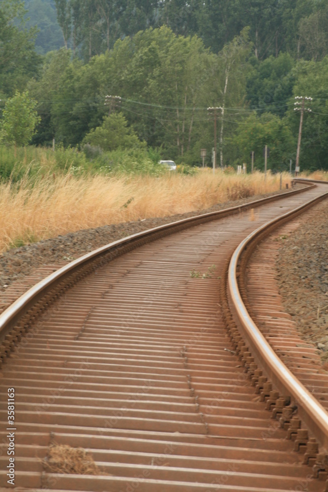 Fototapeta premium bahnschienen