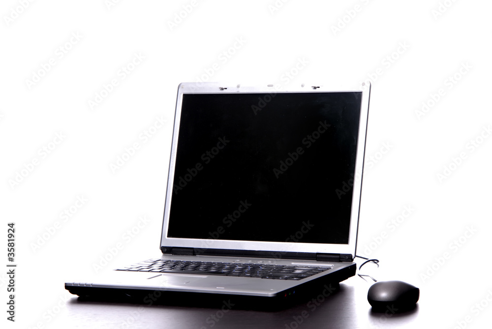 a personal computer isolated on white background a personal computer isolated on white background