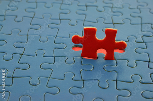 Close up of a Jigsaw ...