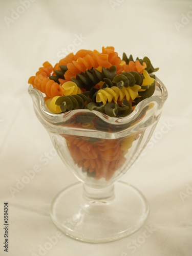 Rotini in a glass 2. photo
