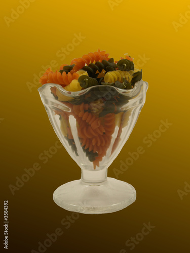 Rotini in a glass 1. photo