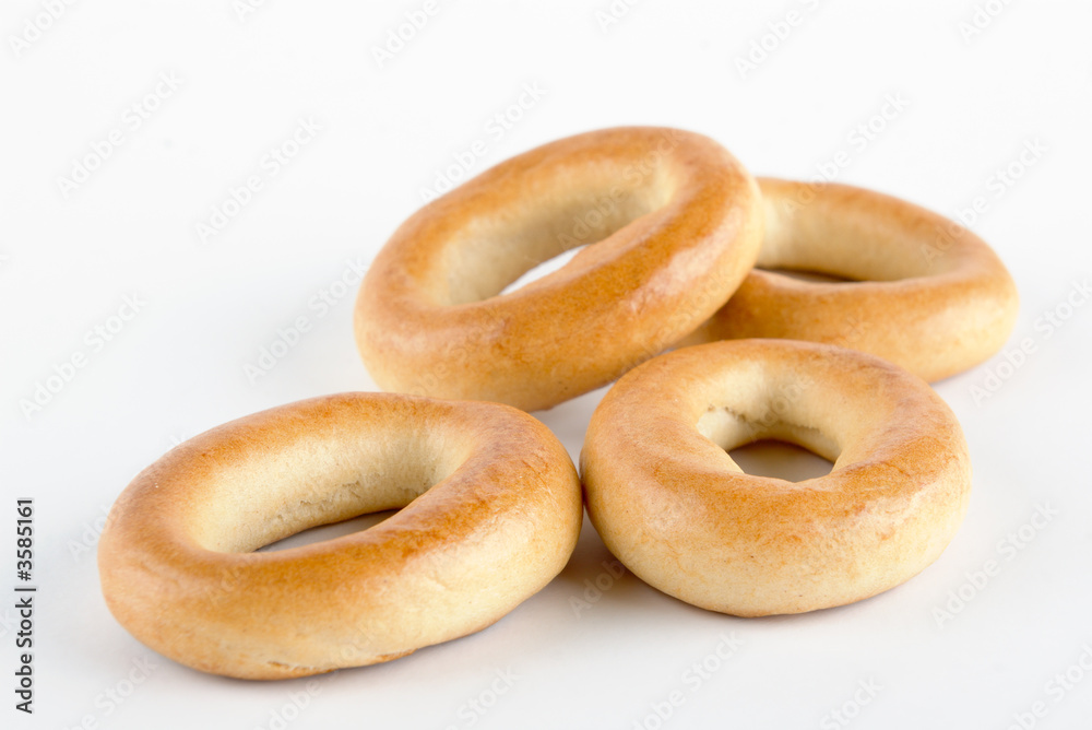 bagels on white