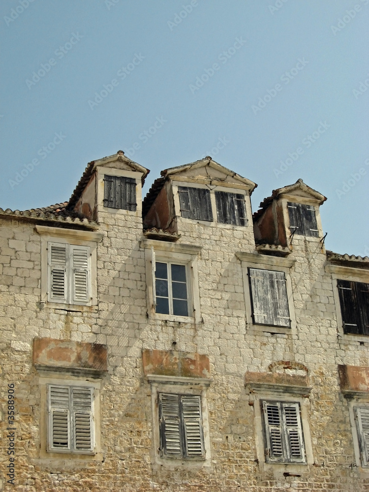 Obraz premium old trogir house