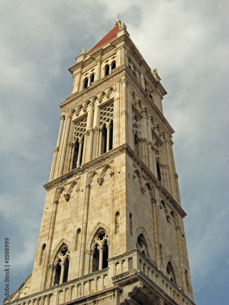 cathedral tower in trogir