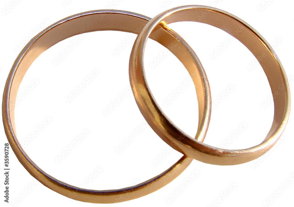Pair of gold rings or bands for newlyweds 2 Pair of gold rings or bands for newlyweds 2