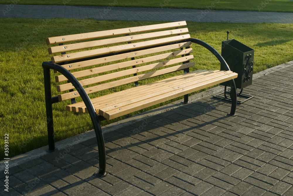 Bench in park