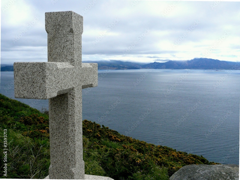 Wegkreuz an der Küste Wegkreuz an der Küste