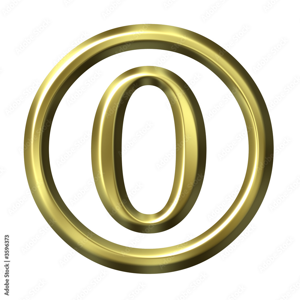 3D Golden Number 0 3D Golden Number 0