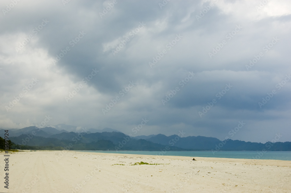 Unspoilt beach in Aurora Province, Philippines