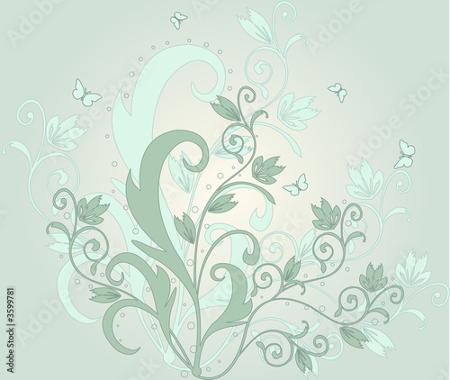Floral background - illustration