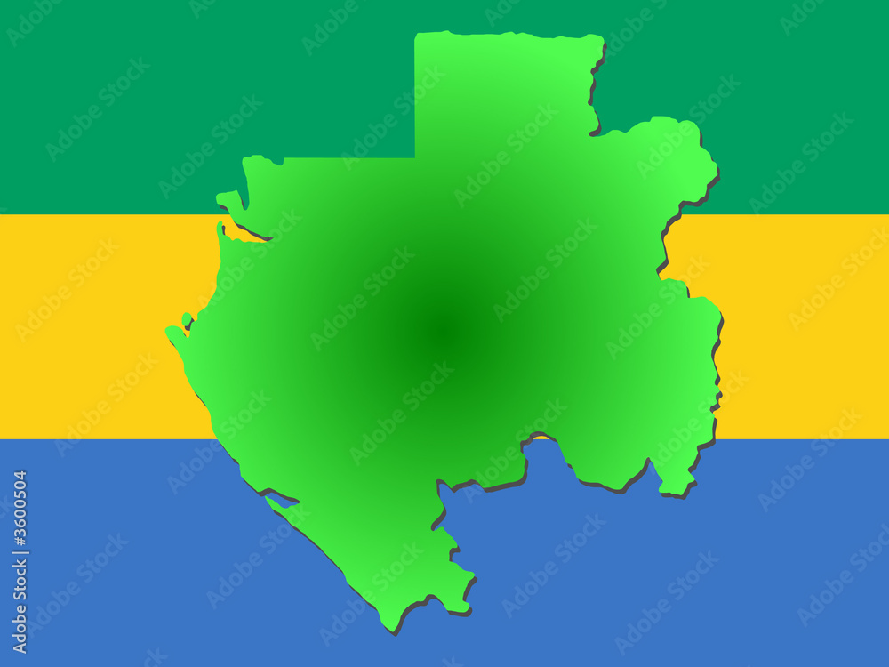 map of Gabon