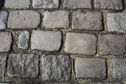 Paris antique stone walkway