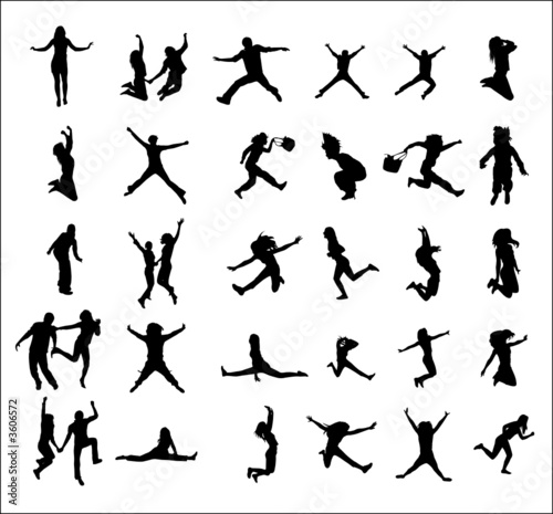 jumping people